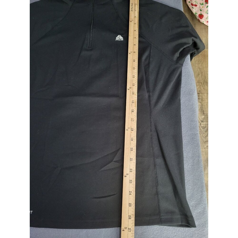 Nike ACG Fit Dry Women's SZ XL 1/4 Zip Pullover Black Athletic Top Mock Neck - Picture 5 of 8
